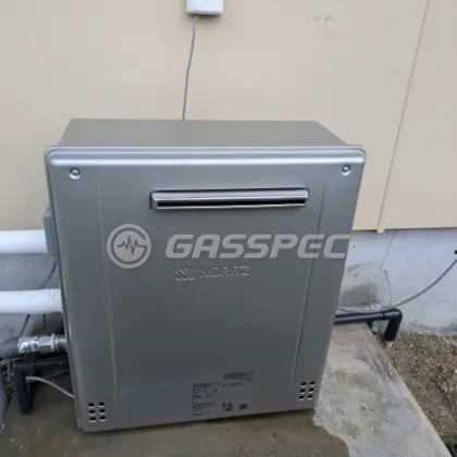 施工後の給湯器（ノーリツ GRQ-C2072SA BL）