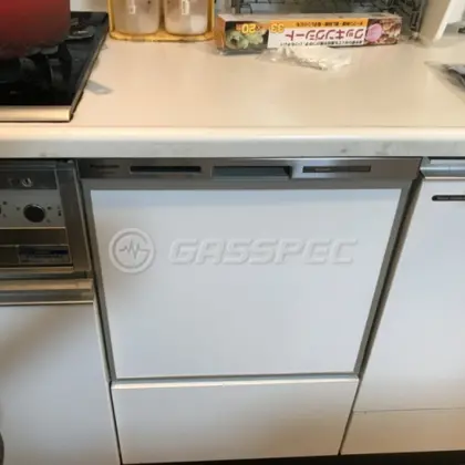 施工後のビルトイン食洗機（パナソニック NP-45MS9S）