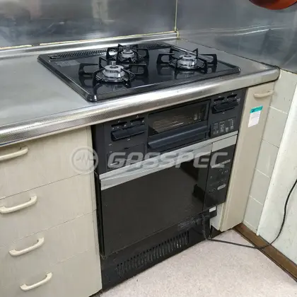 施工後のビルトインガスコンロ（ノーリツ N3GT2RWTQ1）
