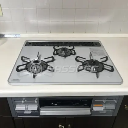 施工後のビルトインガスコンロ（パロマ PD-509WS-60CV）