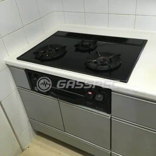 交換前のビルトインガスコンロ（パロマ PKD-D71SWGA-R）