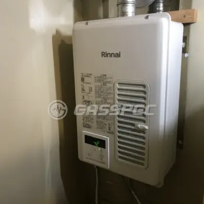 施工後の給湯器（リンナイ RUX-V1615SWFA(B)-E）