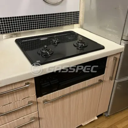 施工後のビルトインガスコンロ（パロマ PD-N36）