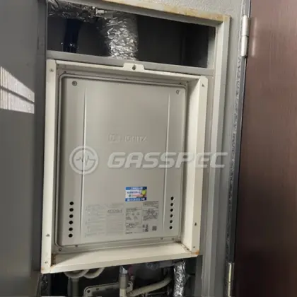 施工後の給湯器（ノーリツ GT-C2072SAW-H BL）