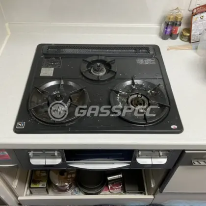 施工前のビルトインガスコンロ（H1G631AORHV）