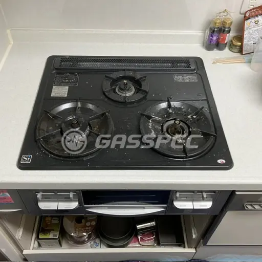交換前のビルトインガスコンロ（サンウェーブ H1G631AORHV）