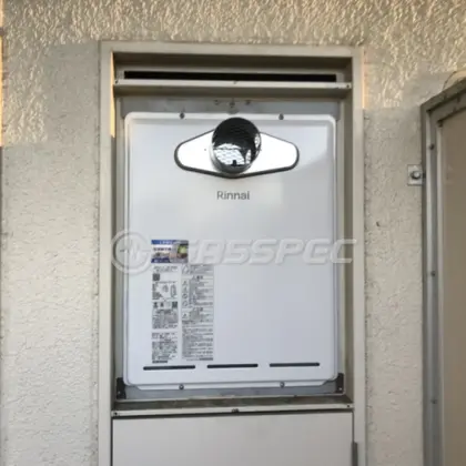 施工後の給湯器（リンナイ RUF-A1615SAT(C)）