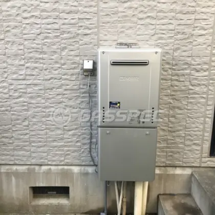 施工後の給湯器（ノーリツ GT-C2072AW BL）