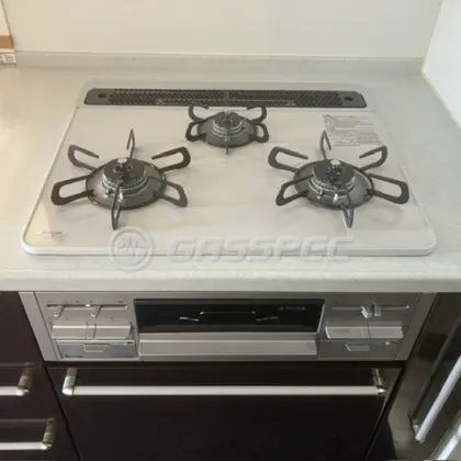 施工後のビルトインガスコンロ（パロマ PD-509WS-60CV）