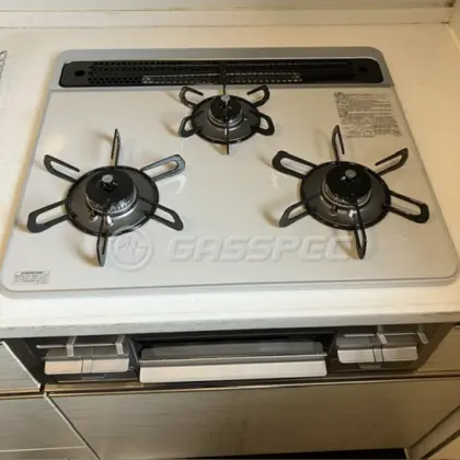 施工後のビルトインガスコンロ（パロマ PD-509WS-60CV）