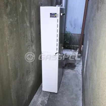 施工後の給湯器（ノーリツ GT-1670SAW BL）