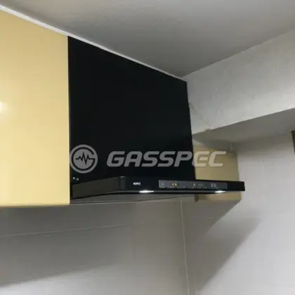 施工後のレンジフード（ノーリツ NFG6S21MBA）