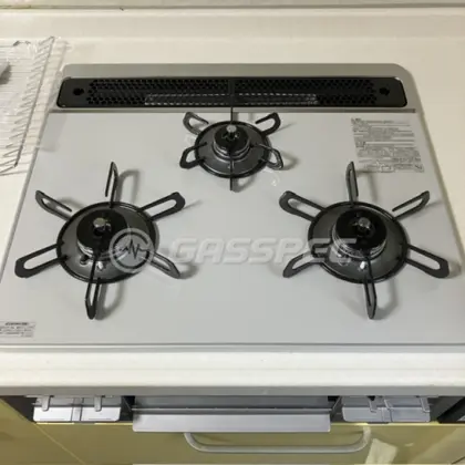施工後のビルトインガスコンロ（パロマ PD-509WS-60CV）