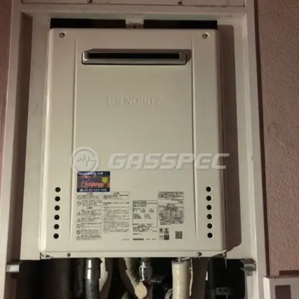 施工後の給湯器（ノーリツ GT-2070SAW BL）