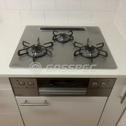 施工後のビルトインガスコンロ（パロマ PD-893WS-U60GH）