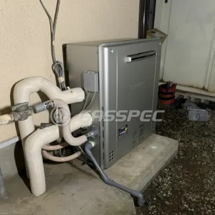 施工後の給湯器（ノーリツ GT-C2072SAR BL）