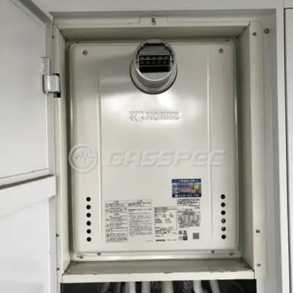 施工後の給湯器（ノーリツ GT-1670SAW-T BL）