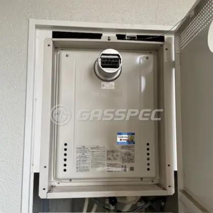 施工後の給湯器（ノーリツ GT-2470AW-T BL）