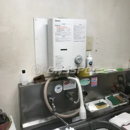 施工後の給湯器（リンナイ RUS-V51YTB(WH)）
