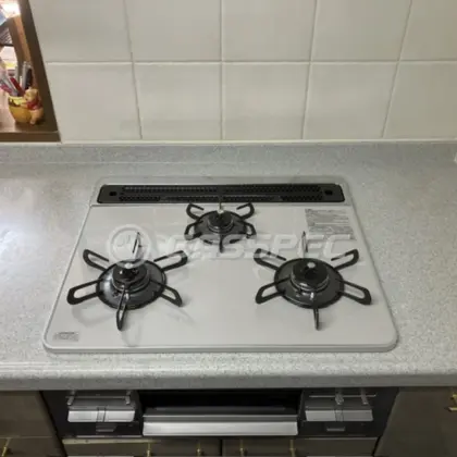 施工後のビルトインガスコンロ（パロマ PD-509WS-60CV）