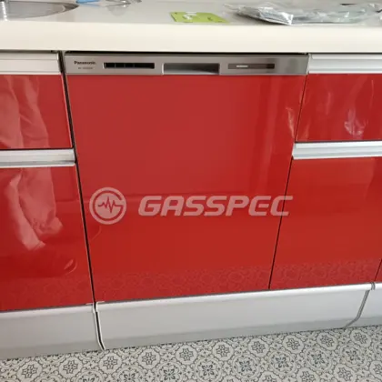 施工後のビルトイン食洗機（パナソニック NP-45MS9S）