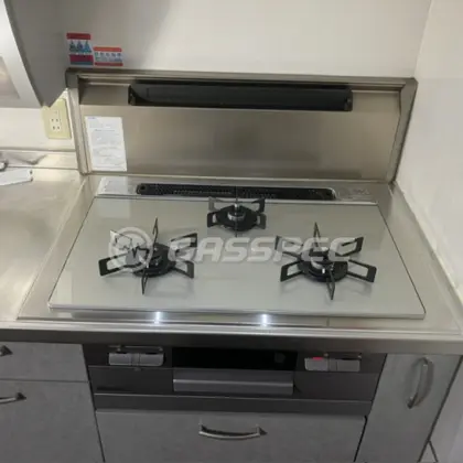 施工後のビルトインガスコンロ（ノーリツ N3WV7RWTP2SI）