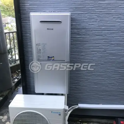施工後の給湯器（リンナイ RUF-E2406AW(A)）