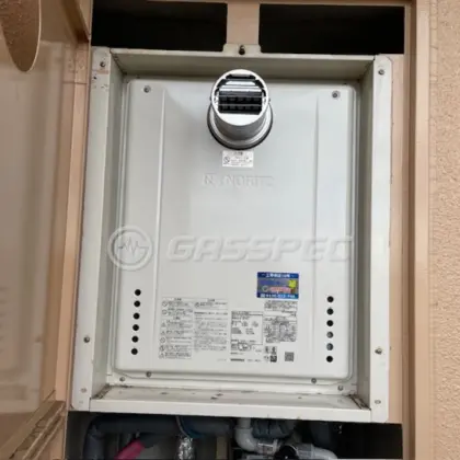 施工後の給湯器（ノーリツ GT-2070SAW-T BL）