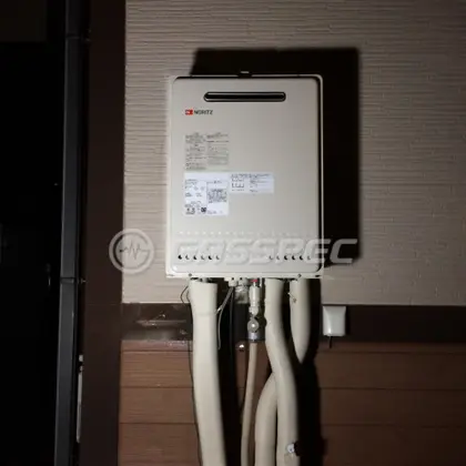 施工後の給湯器（ノーリツ GT-2450SAWX-2 BL）