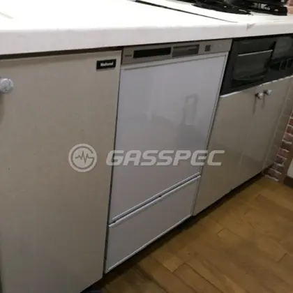 施工後のビルトイン食洗機（リンナイ RSW-F403C-SV）