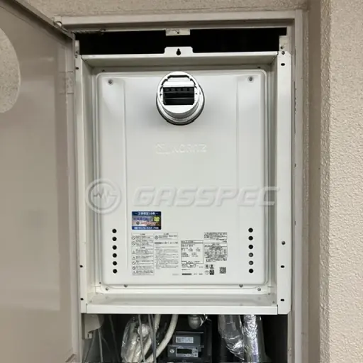 交換後の給湯器（ノーリツ GT-2470SAW-T BL）