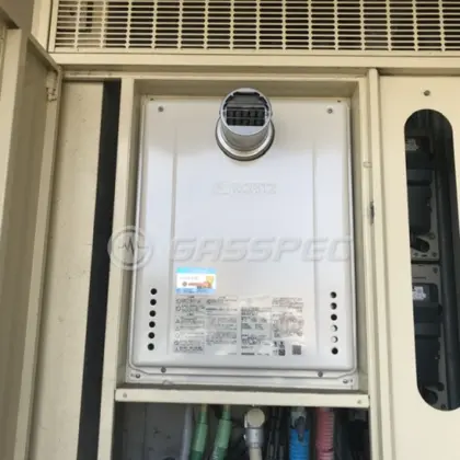 施工後の給湯器（ノーリツ GT-2470SAW-T BL）