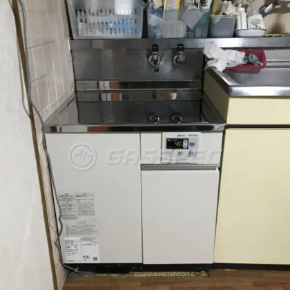施工後の給湯器（ノーリツ GBG-1610D-2CL(1型)）