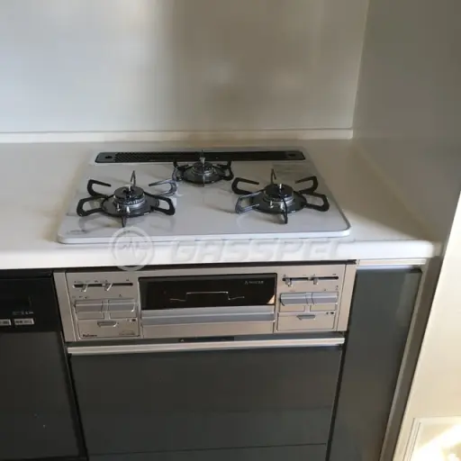 交換後のビルトインガスコンロ（パロマ PD-509WS-60CV）