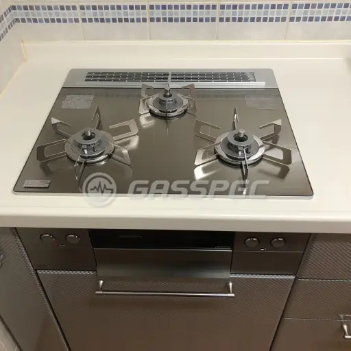 交換後のビルトインガスコンロ（ノーリツ N3WU3PWASKSTESC）