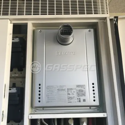 施工後の給湯器（ノーリツ GT-C2472AW-T BL）