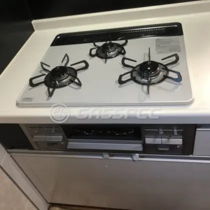 施工後のビルトインガスコンロ（パロマ PD-509WS-60CV）
