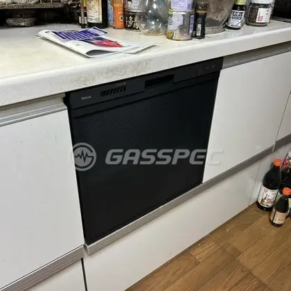 施工後のビルトイン食洗機（リンナイ RSW-405AA-B）
