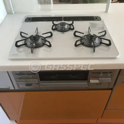 施工後のビルトインガスコンロ（パロマ PD-509WS-60CV）
