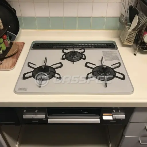 交換後のビルトインガスコンロ（パロマ PD-509WS-60CV）