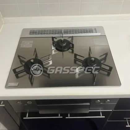 施工後のビルトインガスコンロ（ノーリツ N3WU3PWASKSTEC）