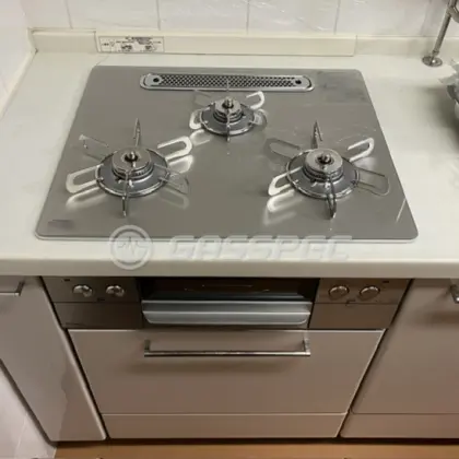 施工後のビルトインガスコンロ（パロマ PD-893WT-U60GH）