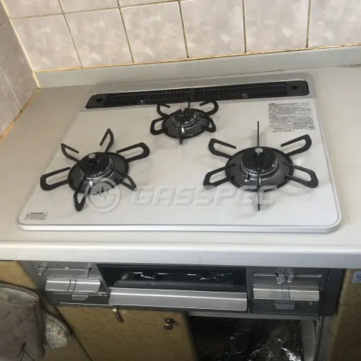 交換後のビルトインガスコンロ（パロマ PD-509WS-60CV）