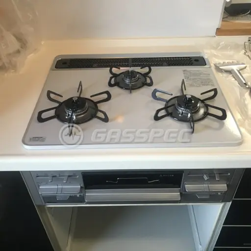 交換後のビルトインガスコンロ（パロマ PD-509WS-60CV）