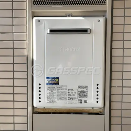 施工後の給湯器（ノーリツ GT-1670AW BL）