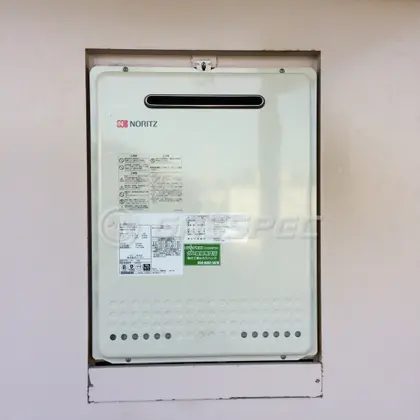 施工後の給湯器（ノーリツ GT-2050SAWX-2 BL）