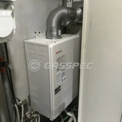 施工後の給湯器（ノーリツ GT-1651SAWX-FFA-2 BL）