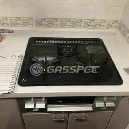 施工後のビルトインガスコンロ（パロマ PD-N36WS）