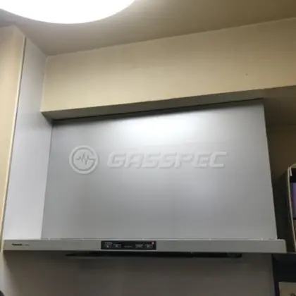 施工後のレンジフード（パナソニック FY-90DED3-S）