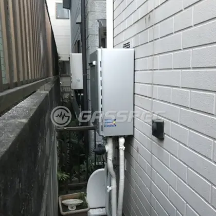 施工後の給湯器（ノーリツ GT-C2072SAW BL）
